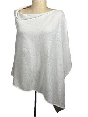 Indigenous 100% Cotton Women’s Poncho Cape Shawl Wrap Hand Loomed In Peru